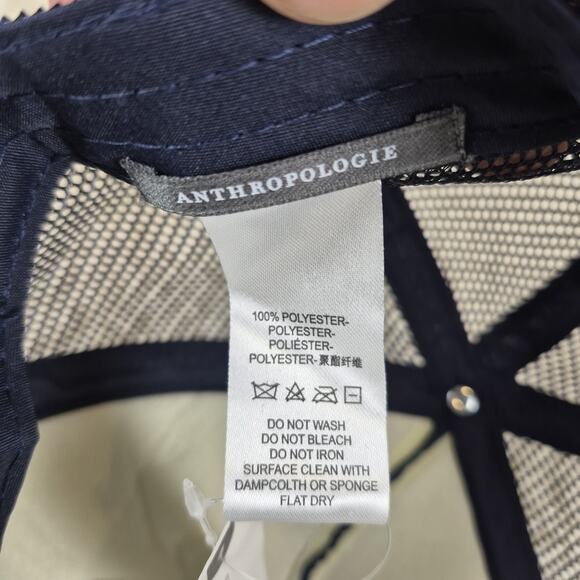 Anthropologie Pickleball Social Club Trucker Hat Navy Mesh Snapback NWT - Picture 6 of 7